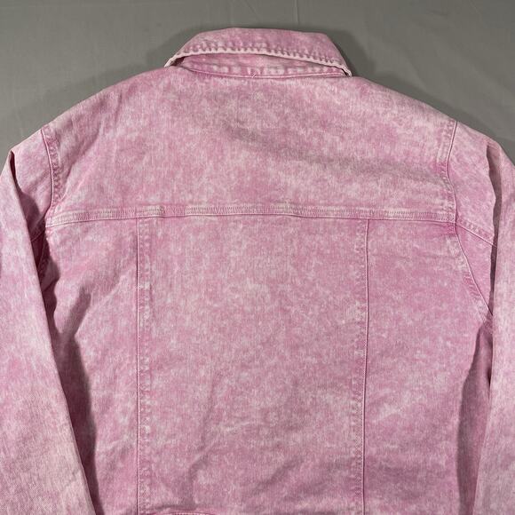 Celebrity Pink Oversize Denim Jacket Pink Acid Wash Women’s Size 2XL - Picture 9 of 9